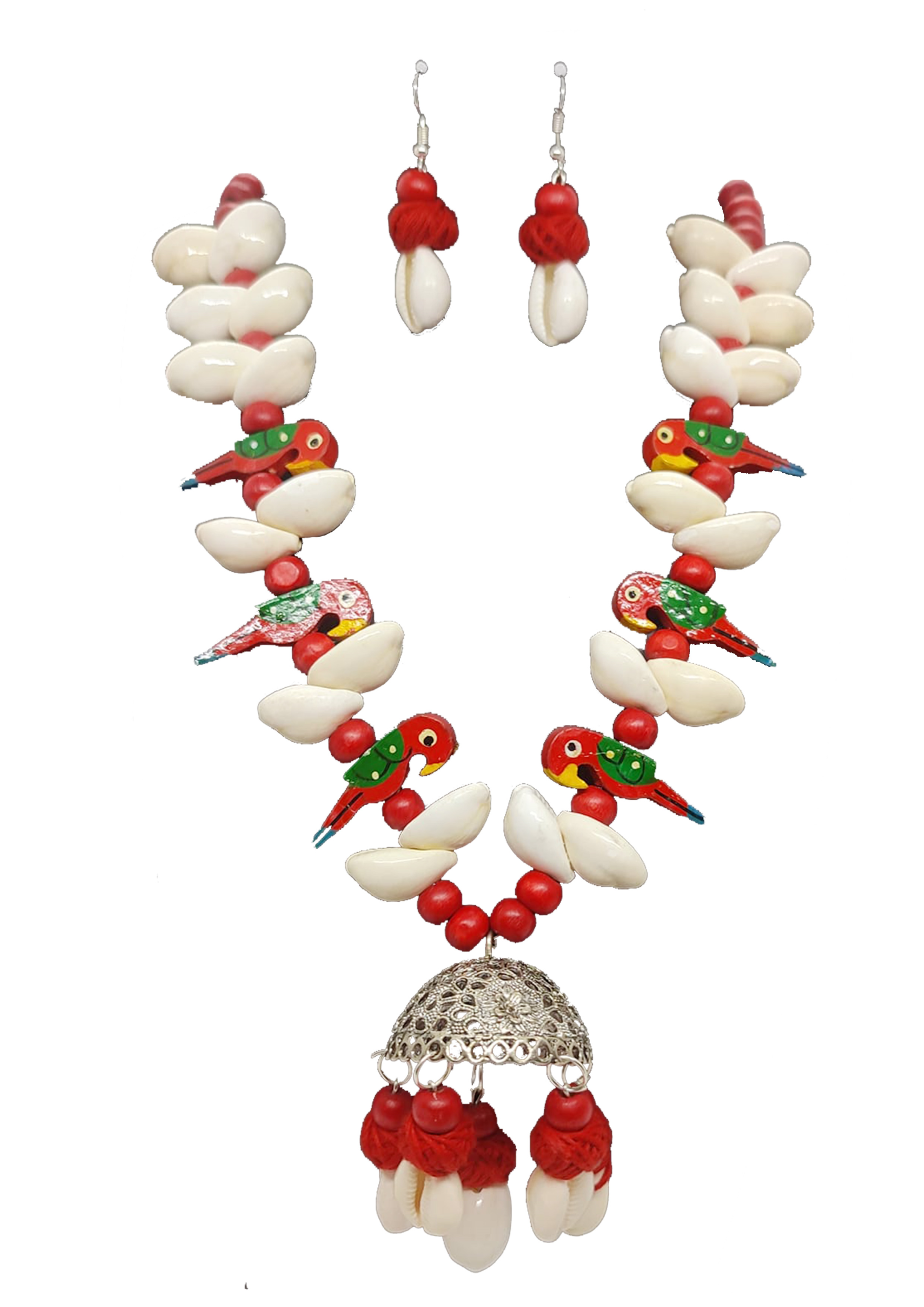 Red Parrot Necklace Set