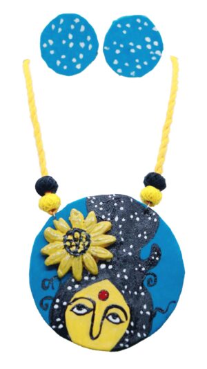 Floral Design Lady Face Canvas Set