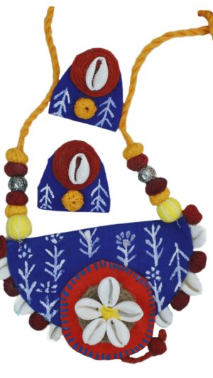 Floral Design In Blue Set