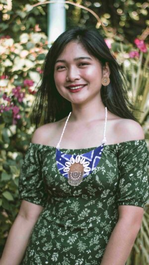 Indigo Fabric Jute Set